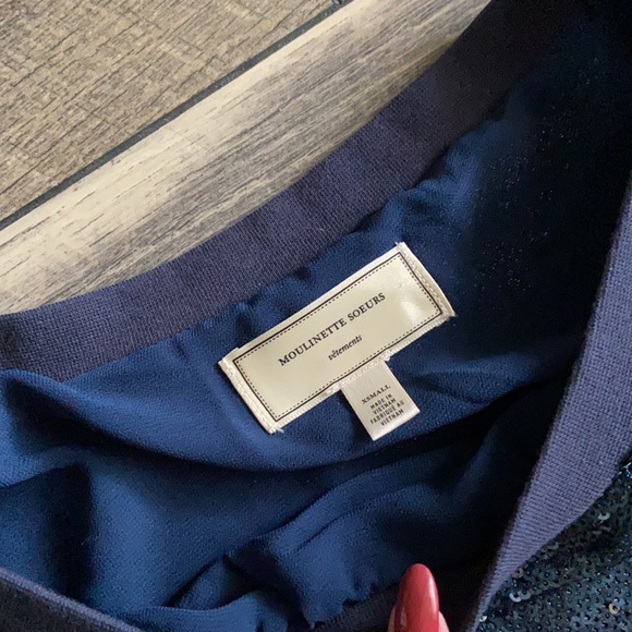 Anthro Moulinette Soeurs Sequin Easy Fit Shift Dress - Picture 9 of 16